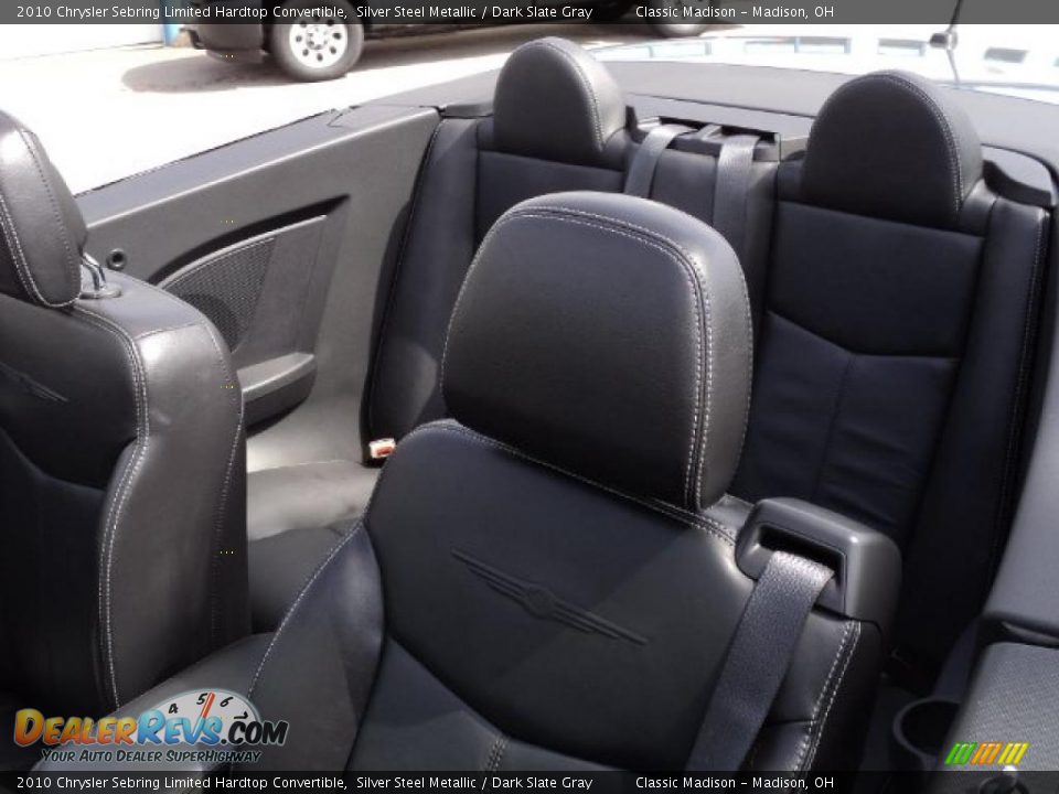 2010 Chrysler Sebring Limited Hardtop Convertible Silver Steel Metallic / Dark Slate Gray Photo #21