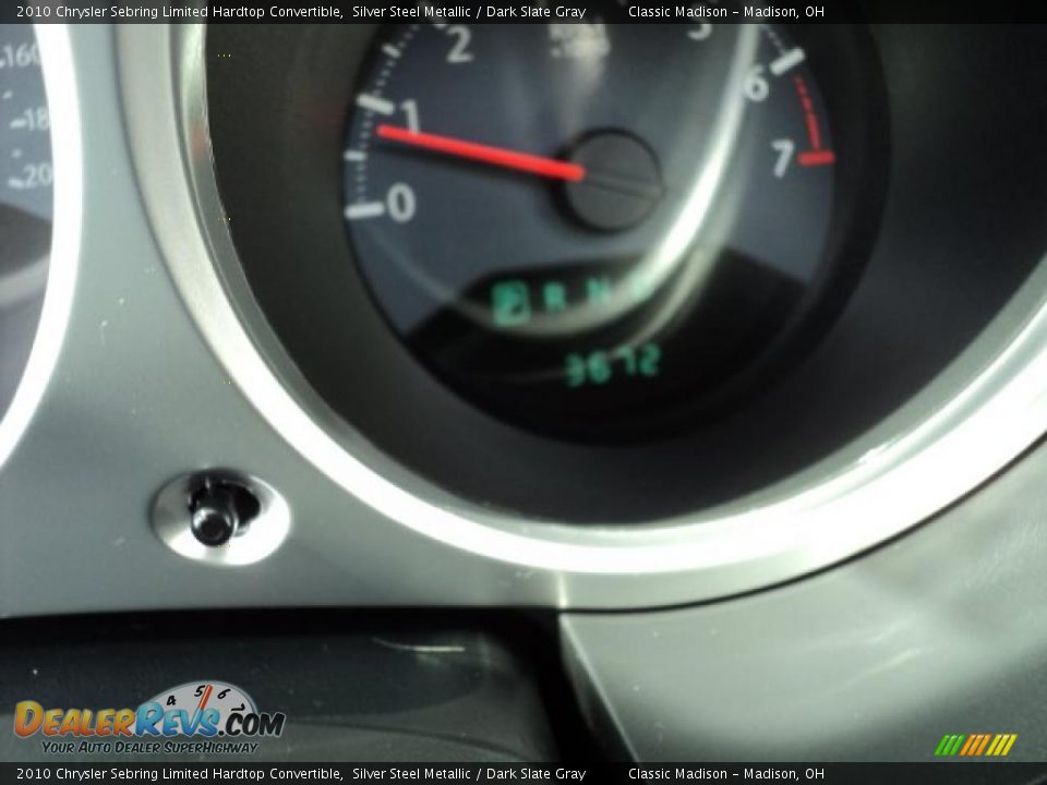 2010 Chrysler Sebring Limited Hardtop Convertible Silver Steel Metallic / Dark Slate Gray Photo #22