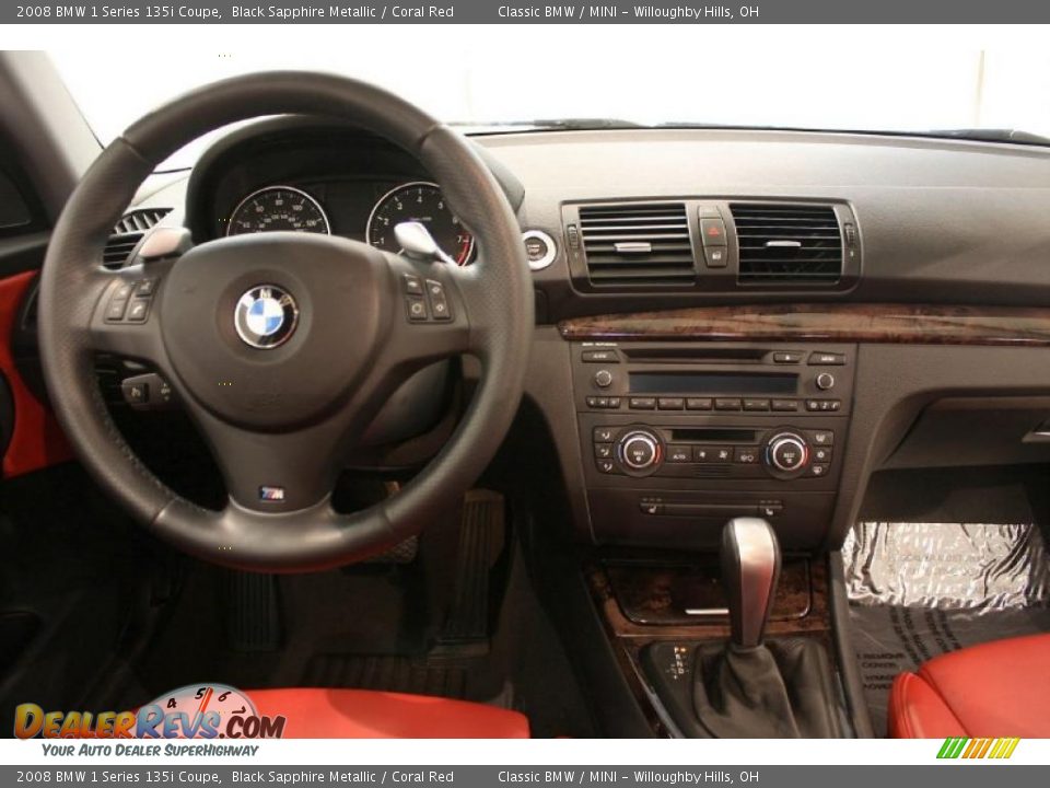 2008 BMW 1 Series 135i Coupe Steering Wheel Photo #16