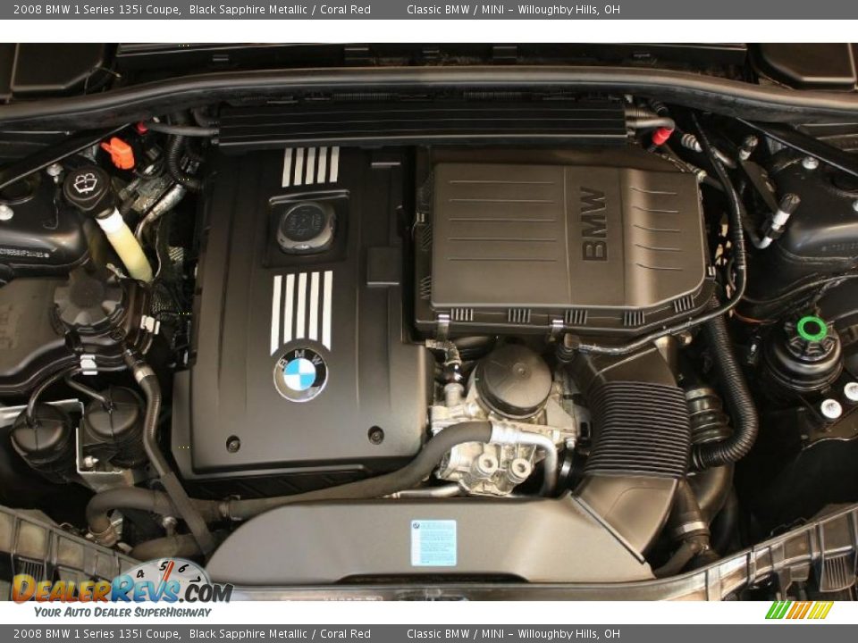 2008 BMW 1 Series 135i Coupe 3.0 Liter Twin-Turbocharged DOHC 24-Valve VVT Inline 6 Cylinder Engine Photo #18