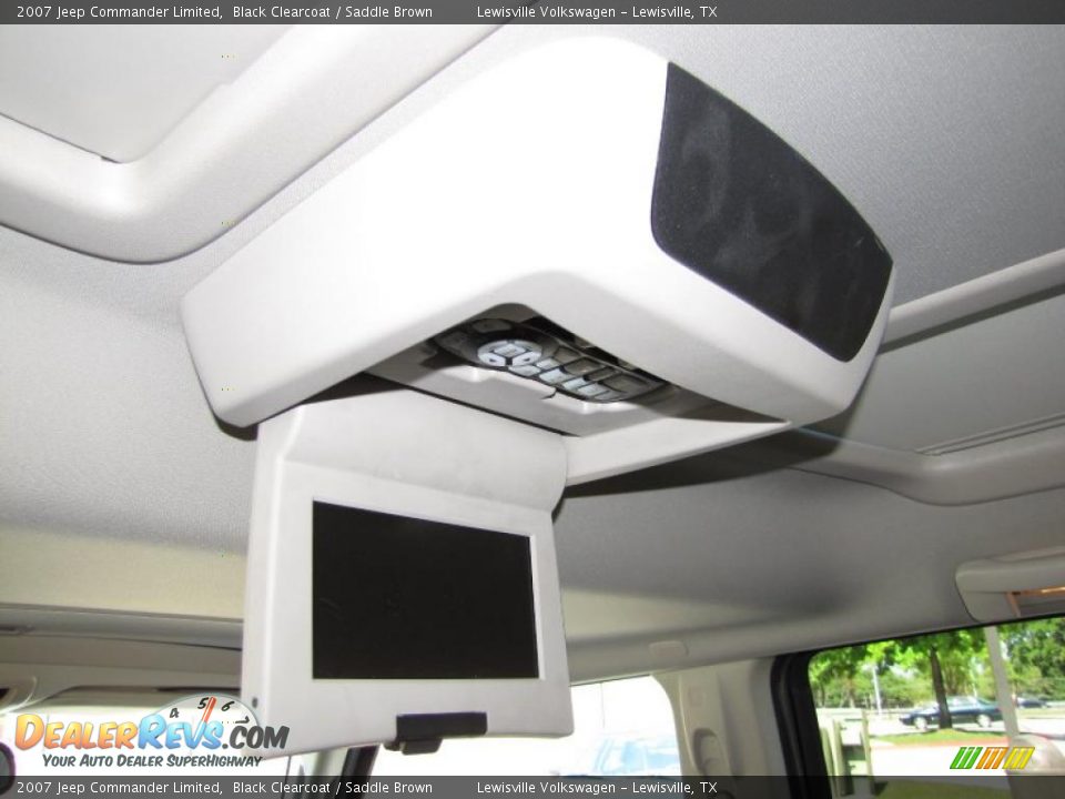 2007 Jeep Commander Limited Black Clearcoat / Saddle Brown Photo #19