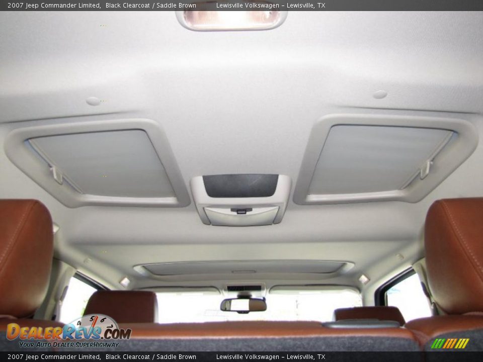 2007 Jeep Commander Limited Black Clearcoat / Saddle Brown Photo #21