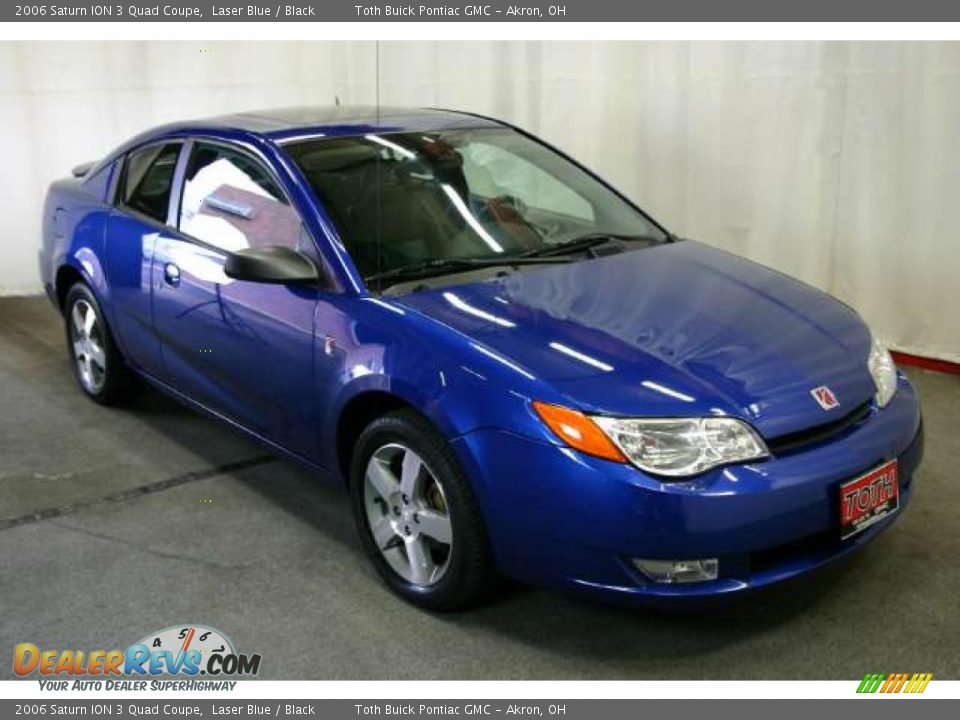 2006 Saturn ION 3 Quad Coupe Laser Blue / Black Photo #1