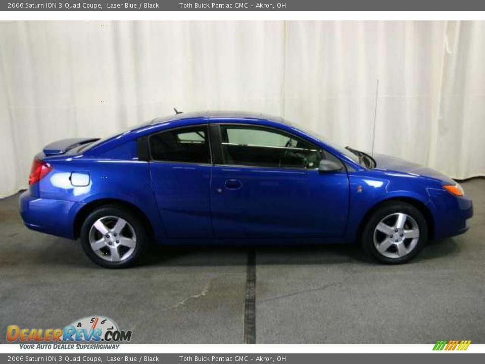 2006 Saturn ION 3 Quad Coupe Laser Blue / Black Photo #2