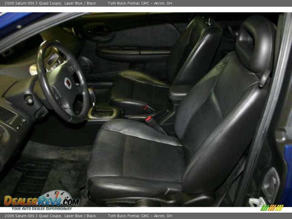 2006 Saturn ION 3 Quad Coupe Laser Blue / Black Photo #4