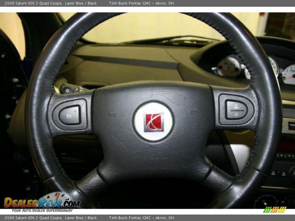 2006 Saturn ION 3 Quad Coupe Laser Blue / Black Photo #7