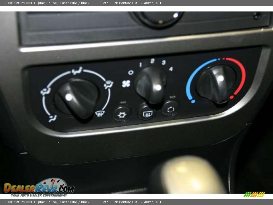 2006 Saturn ION 3 Quad Coupe Laser Blue / Black Photo #10