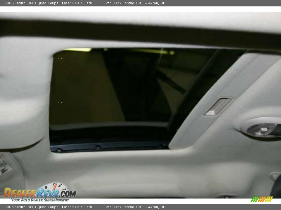 2006 Saturn ION 3 Quad Coupe Laser Blue / Black Photo #12