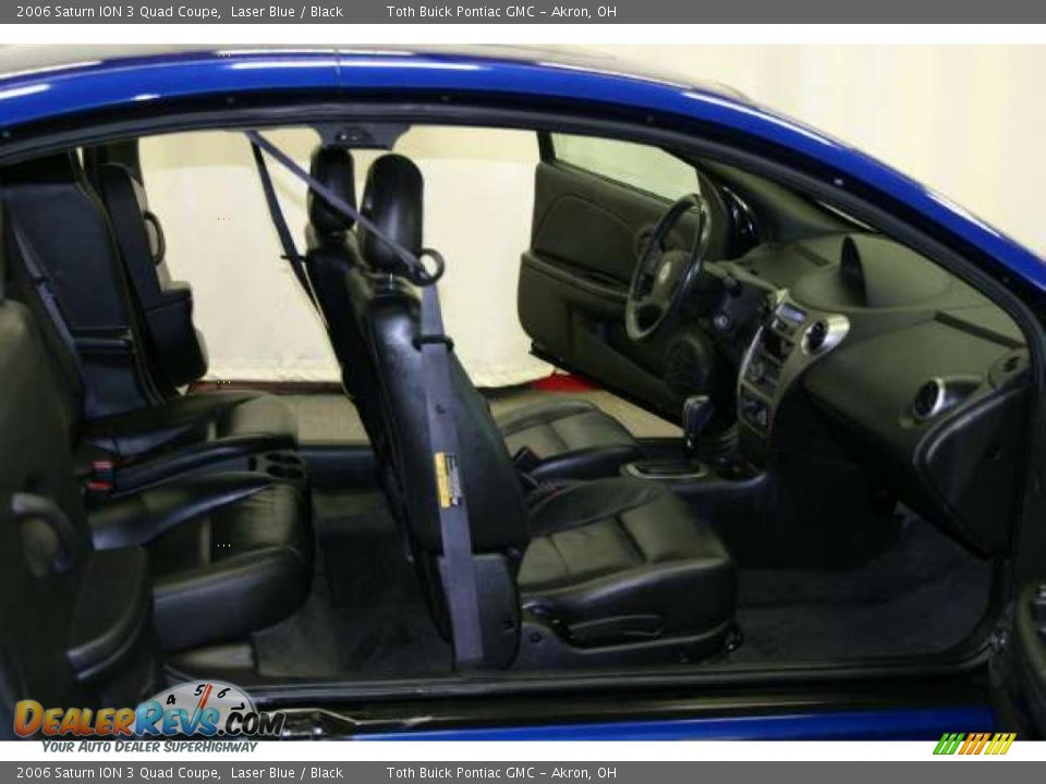 2006 Saturn ION 3 Quad Coupe Laser Blue / Black Photo #14