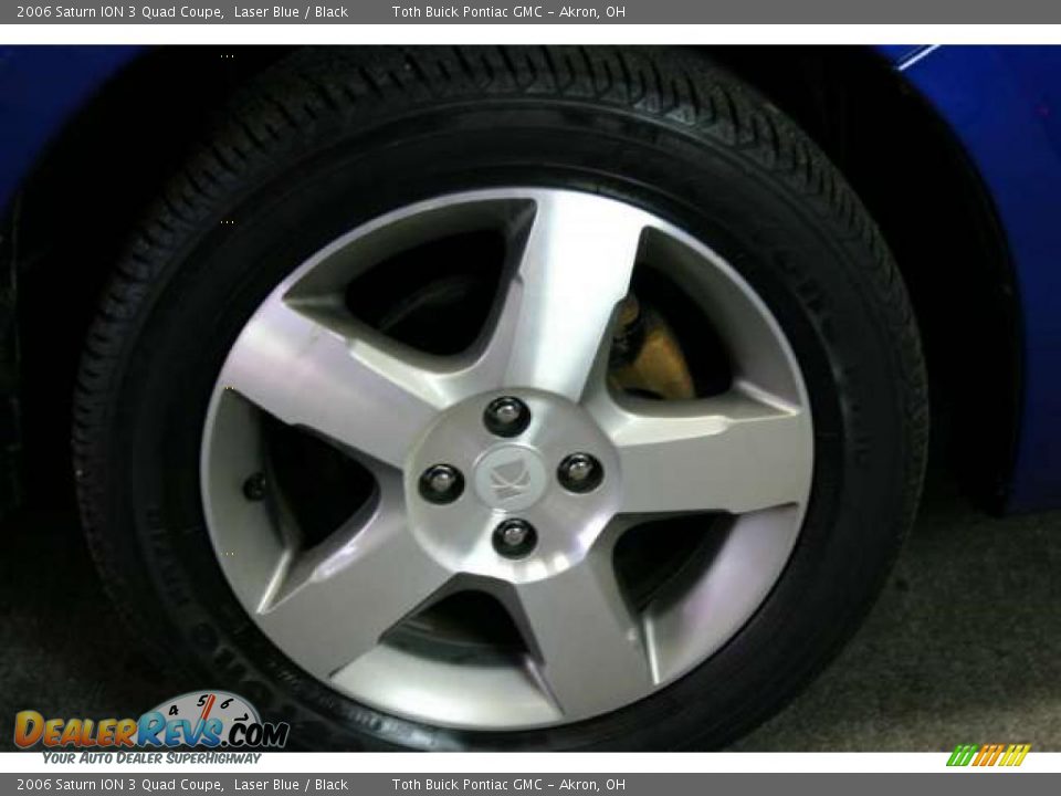 2006 Saturn ION 3 Quad Coupe Laser Blue / Black Photo #15