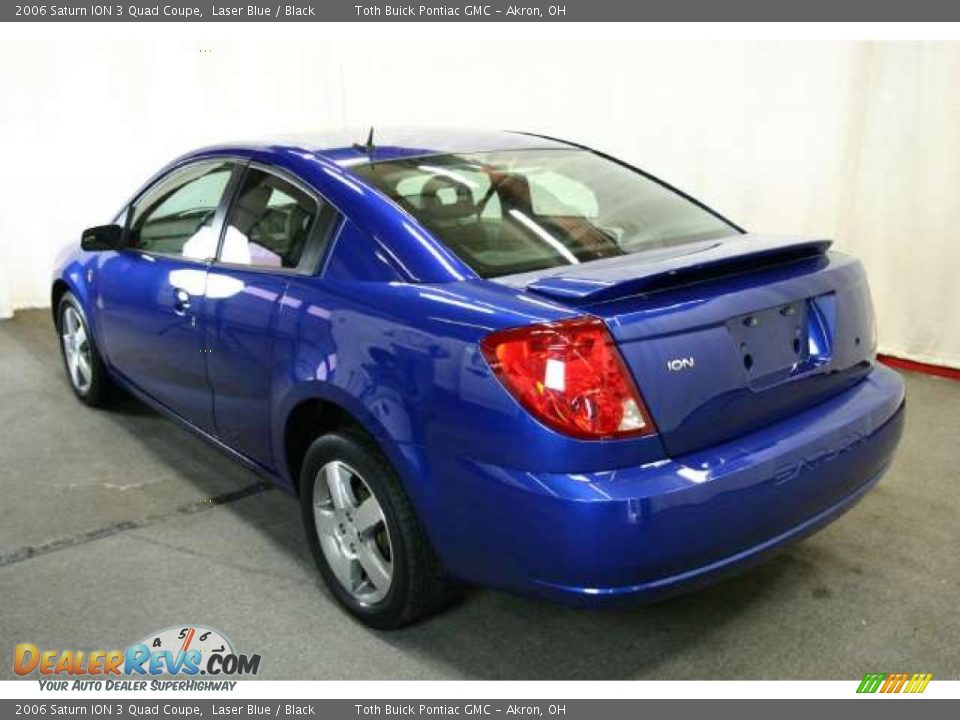 2006 Saturn ION 3 Quad Coupe Laser Blue / Black Photo #17