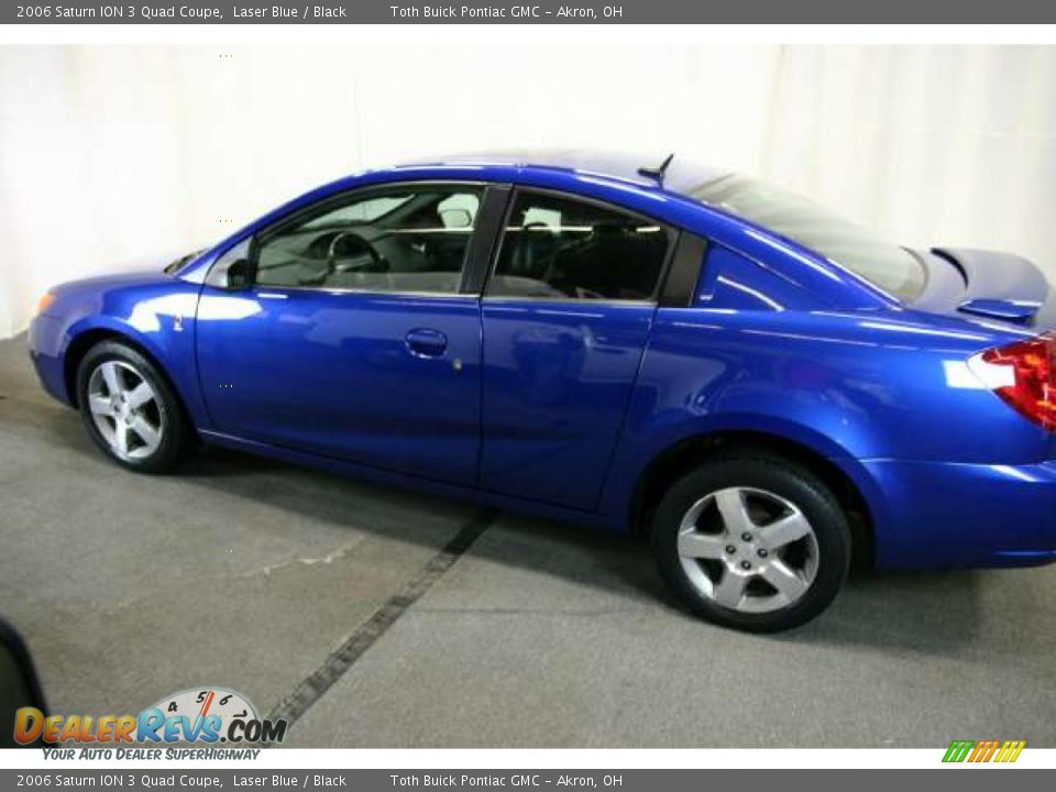 2006 Saturn ION 3 Quad Coupe Laser Blue / Black Photo #18