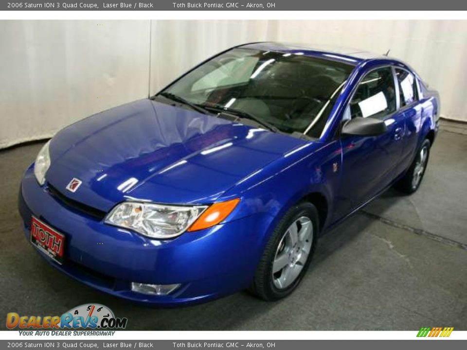 2006 Saturn ION 3 Quad Coupe Laser Blue / Black Photo #19