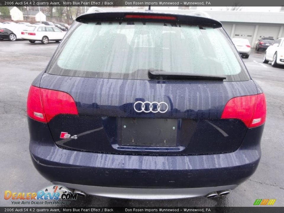 2006 Audi S4 4.2 quattro Avant Moro Blue Pearl Effect / Black Photo #9