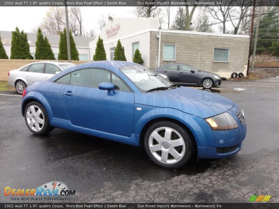 2002 Audi TT 1.8T quattro Coupe Moro Blue Pearl Effect / Denim Blue Photo #6