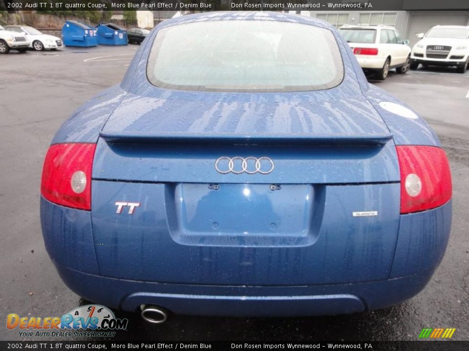 2002 Audi TT 1.8T quattro Coupe Moro Blue Pearl Effect / Denim Blue Photo #9