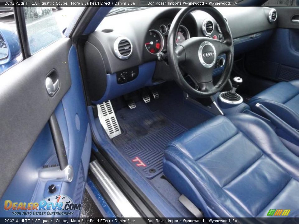 Denim Blue Interior - 2002 Audi TT 1.8T quattro Coupe Photo #13