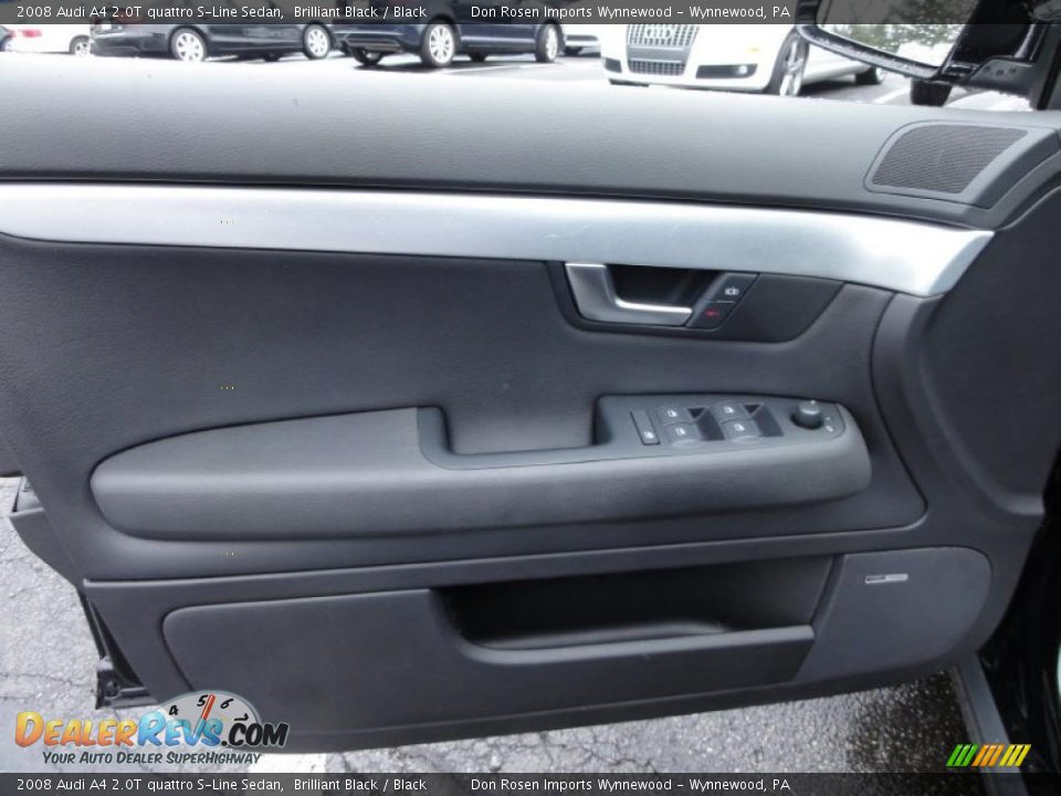 2008 Audi A4 2.0T quattro S-Line Sedan Brilliant Black / Black Photo #14