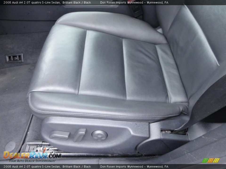 2008 Audi A4 2.0T quattro S-Line Sedan Brilliant Black / Black Photo #16