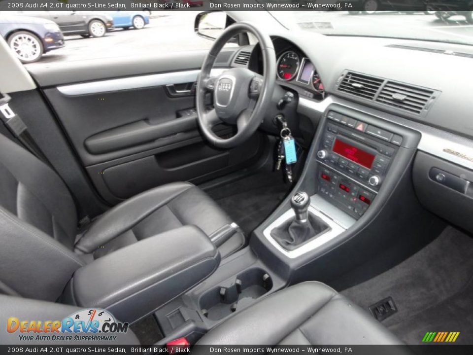 2008 Audi A4 2.0T quattro S-Line Sedan Brilliant Black / Black Photo #19