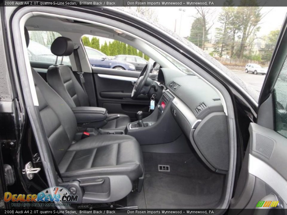 2008 Audi A4 2.0T quattro S-Line Sedan Brilliant Black / Black Photo #20