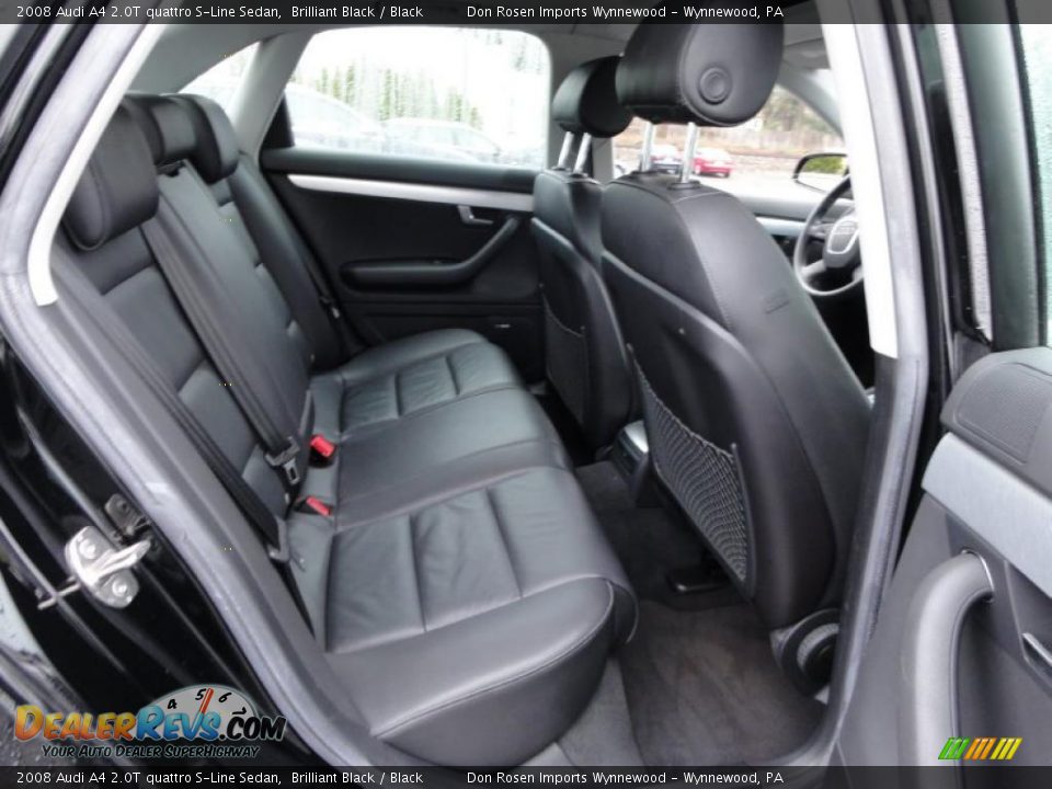 2008 Audi A4 2.0T quattro S-Line Sedan Brilliant Black / Black Photo #23