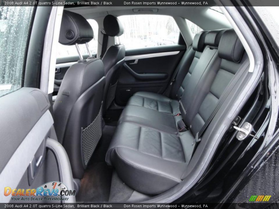 2008 Audi A4 2.0T quattro S-Line Sedan Brilliant Black / Black Photo #24