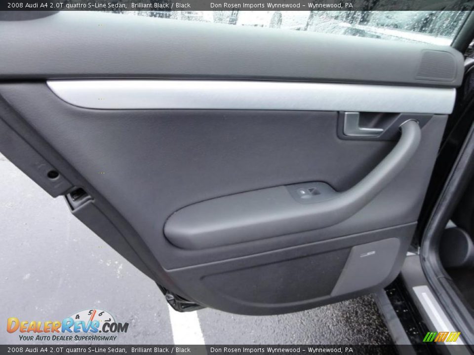 2008 Audi A4 2.0T quattro S-Line Sedan Brilliant Black / Black Photo #25