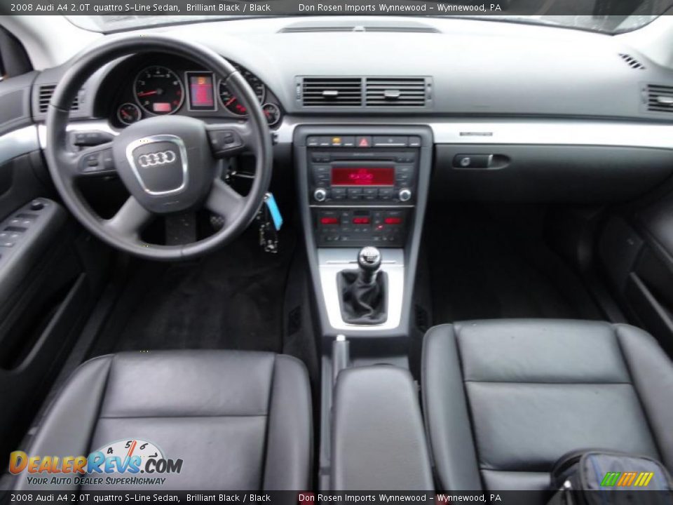 2008 Audi A4 2.0T quattro S-Line Sedan Brilliant Black / Black Photo #26
