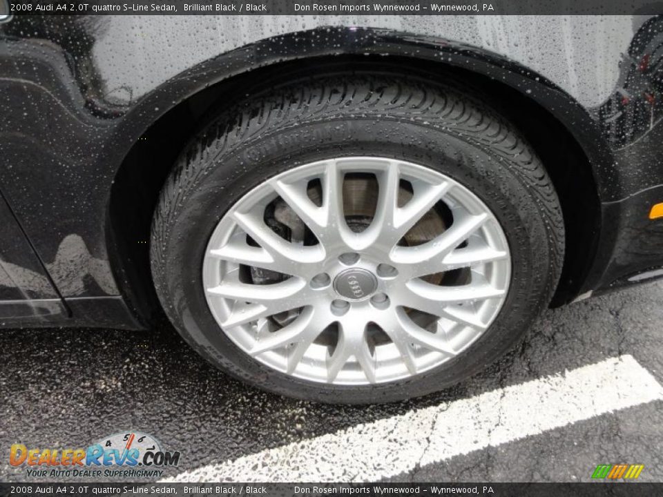 2008 Audi A4 2.0T quattro S-Line Sedan Brilliant Black / Black Photo #30