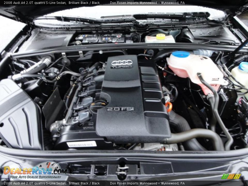 2008 Audi A4 2.0T quattro S-Line Sedan Brilliant Black / Black Photo #31