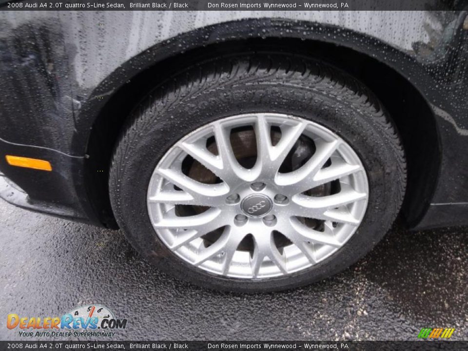 2008 Audi A4 2.0T quattro S-Line Sedan Brilliant Black / Black Photo #33