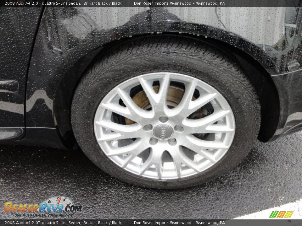 2008 Audi A4 2.0T quattro S-Line Sedan Brilliant Black / Black Photo #34