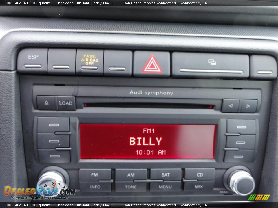 2008 Audi A4 2.0T quattro S-Line Sedan Brilliant Black / Black Photo #36
