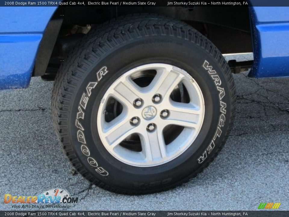 2008 Dodge Ram 1500 TRX4 Quad Cab 4x4 Electric Blue Pearl / Medium Slate Gray Photo #3