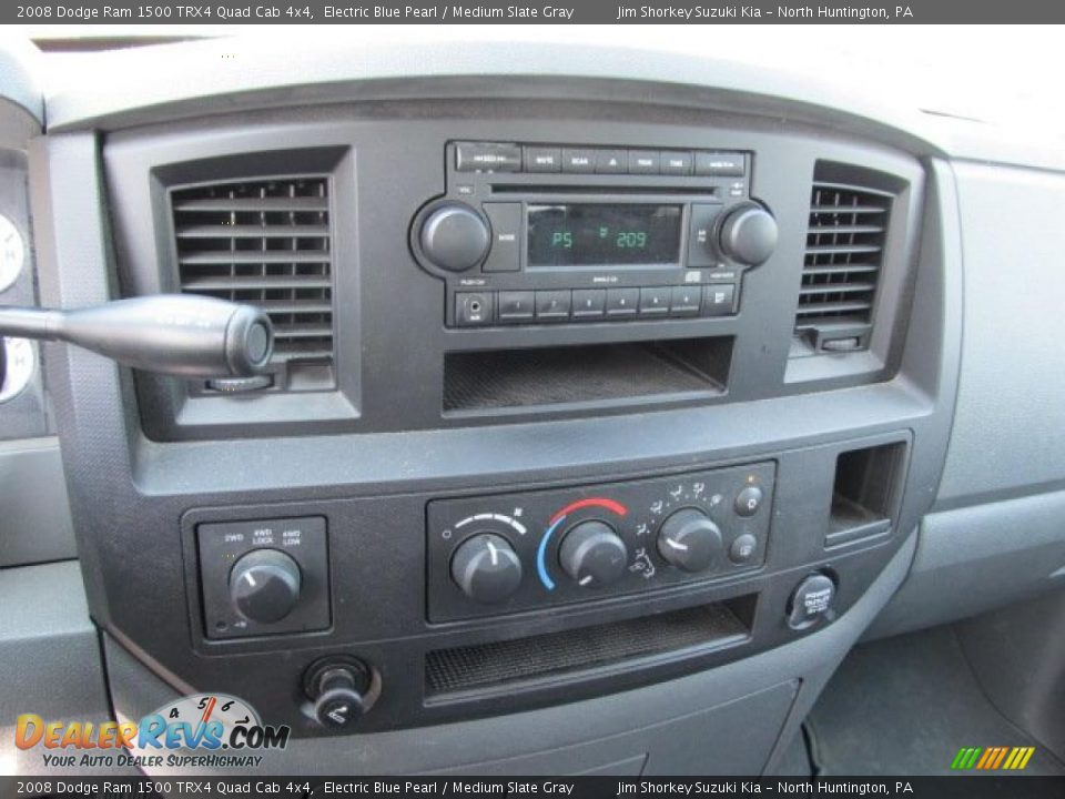 Controls of 2008 Dodge Ram 1500 TRX4 Quad Cab 4x4 Photo #11