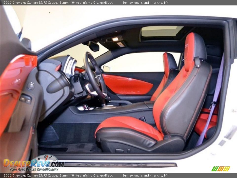 Inferno Orange/Black Interior - 2011 Chevrolet Camaro SS/RS Coupe Photo #9