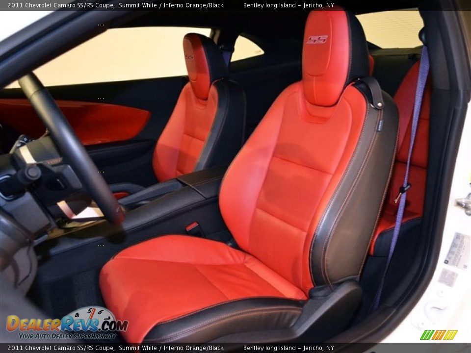 Inferno Orange/Black Interior - 2011 Chevrolet Camaro SS/RS Coupe Photo #11