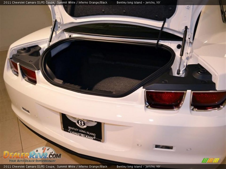 2011 Chevrolet Camaro SS/RS Coupe Summit White / Inferno Orange/Black Photo #21