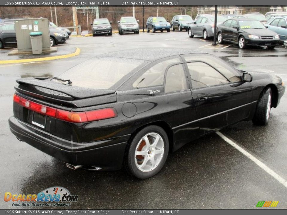 1996 Subaru SVX LSi AWD Coupe Ebony Black Pearl / Beige Photo #6