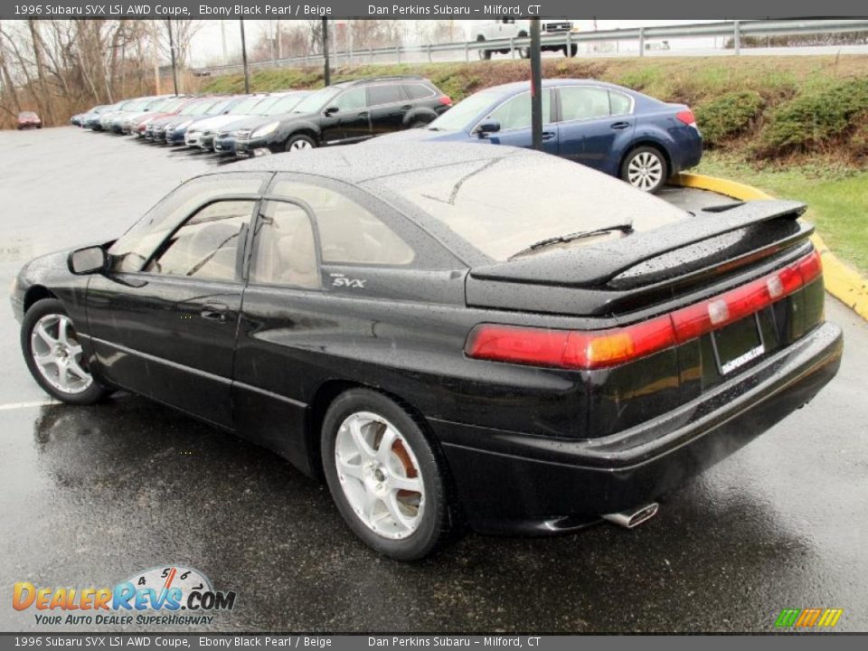 1996 Subaru SVX LSi AWD Coupe Ebony Black Pearl / Beige Photo #8