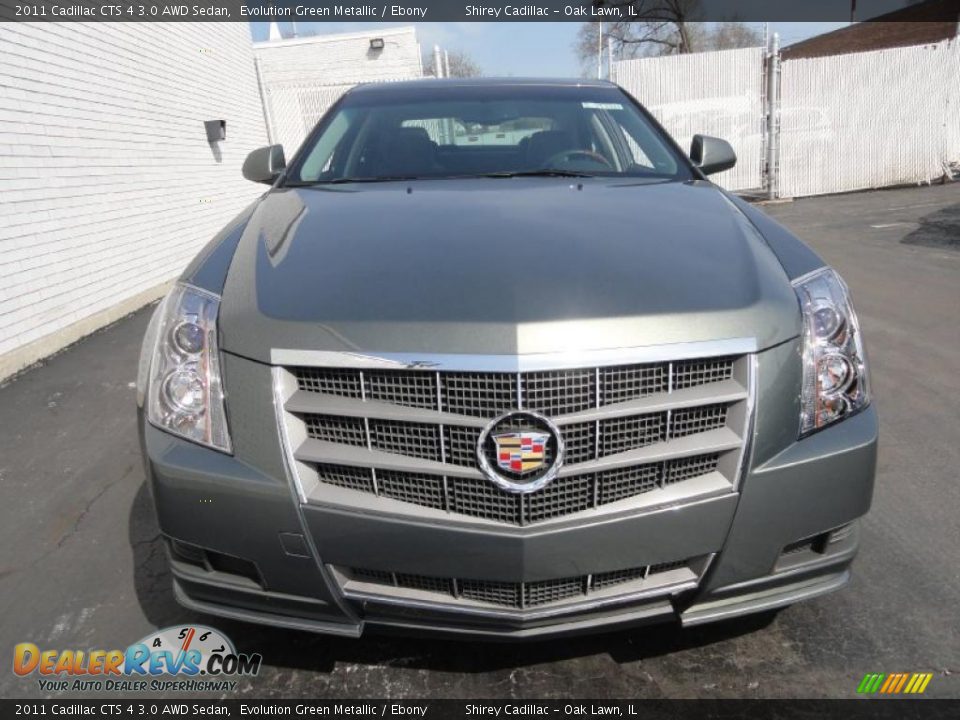 2011 Cadillac CTS 4 3.0 AWD Sedan Evolution Green Metallic / Ebony Photo #2