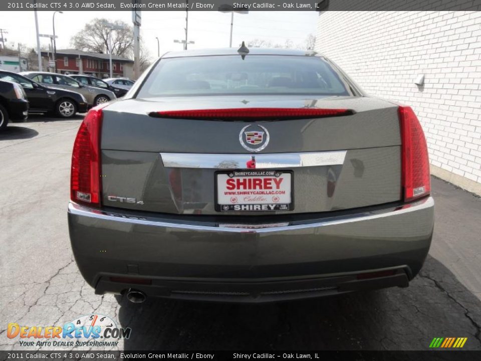 2011 Cadillac CTS 4 3.0 AWD Sedan Evolution Green Metallic / Ebony Photo #5