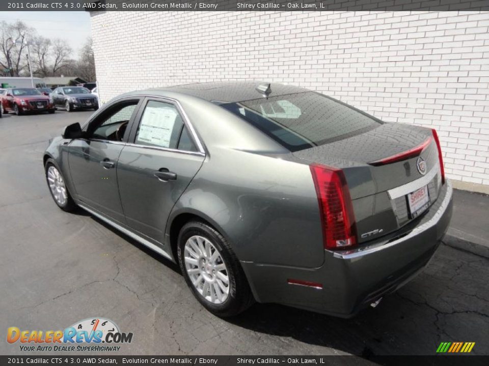 2011 Cadillac CTS 4 3.0 AWD Sedan Evolution Green Metallic / Ebony Photo #6