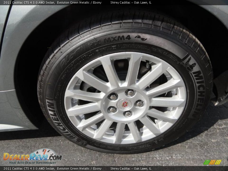 2011 Cadillac CTS 4 3.0 AWD Sedan Evolution Green Metallic / Ebony Photo #8