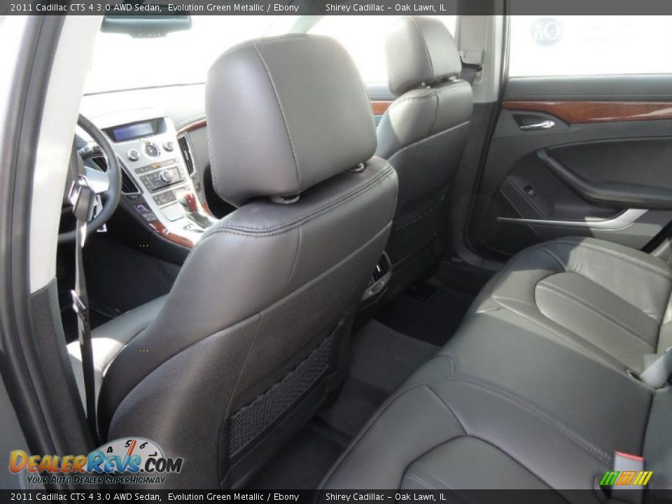 2011 Cadillac CTS 4 3.0 AWD Sedan Evolution Green Metallic / Ebony Photo #10