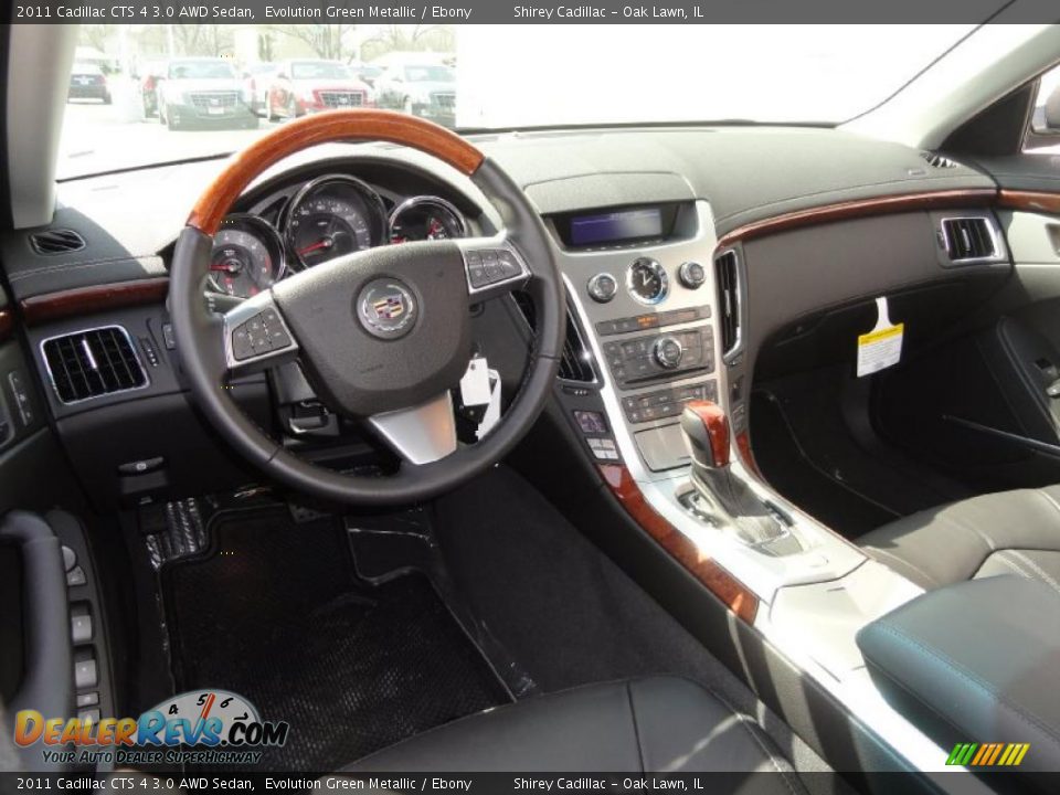 2011 Cadillac CTS 4 3.0 AWD Sedan Evolution Green Metallic / Ebony Photo #11