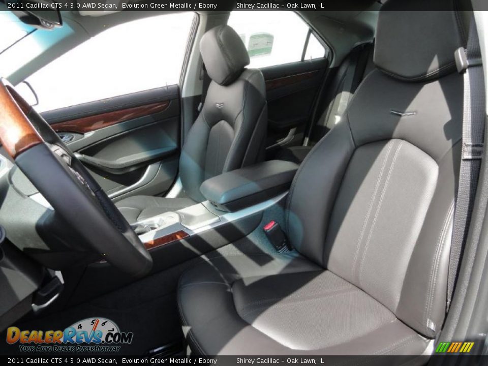 2011 Cadillac CTS 4 3.0 AWD Sedan Evolution Green Metallic / Ebony Photo #12