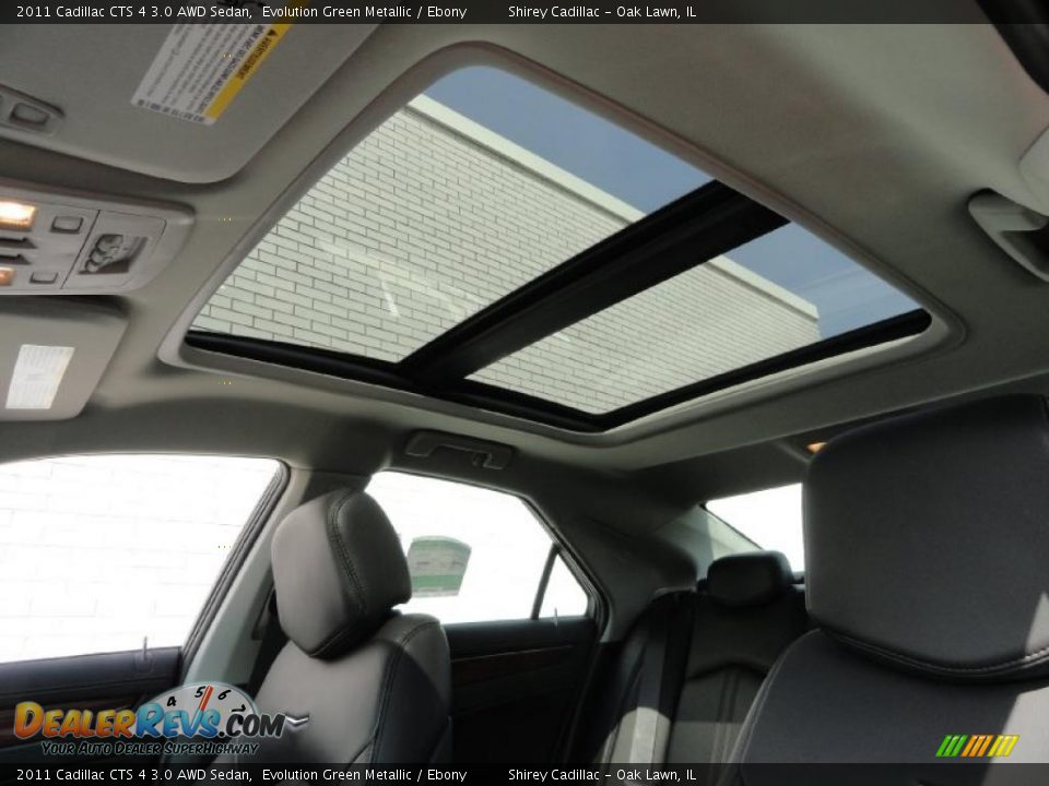 2011 Cadillac CTS 4 3.0 AWD Sedan Evolution Green Metallic / Ebony Photo #13