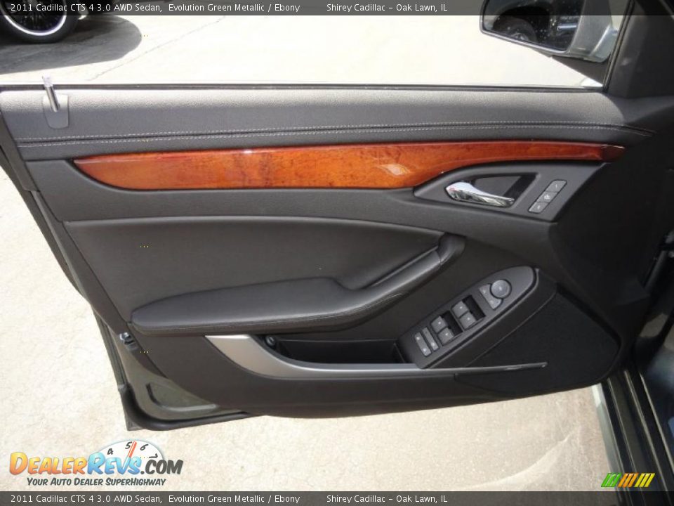 2011 Cadillac CTS 4 3.0 AWD Sedan Evolution Green Metallic / Ebony Photo #15